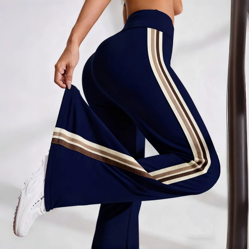 Moisture-wicking Flared Pants That Cinch The Waist And Make Your Legs Look Longer