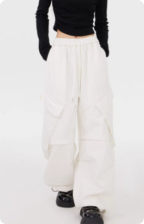 American High Street Cargo Pants Men's And Women's Washed And Distressed