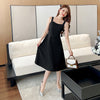 Black Suspender Big Swing Skirt A Strap Skirt Spring Dress