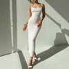 Private-label Celebrity-style Womens Slip Dress One-shoulder Sheath Dress