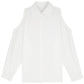 Womens Solid-Color Sun-Protective Off-Shoulder Shirt