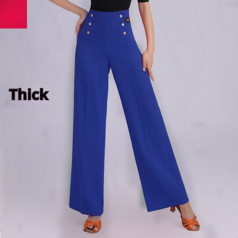 Latin Dance Practice Ballroom Dance Wide-leg Pants