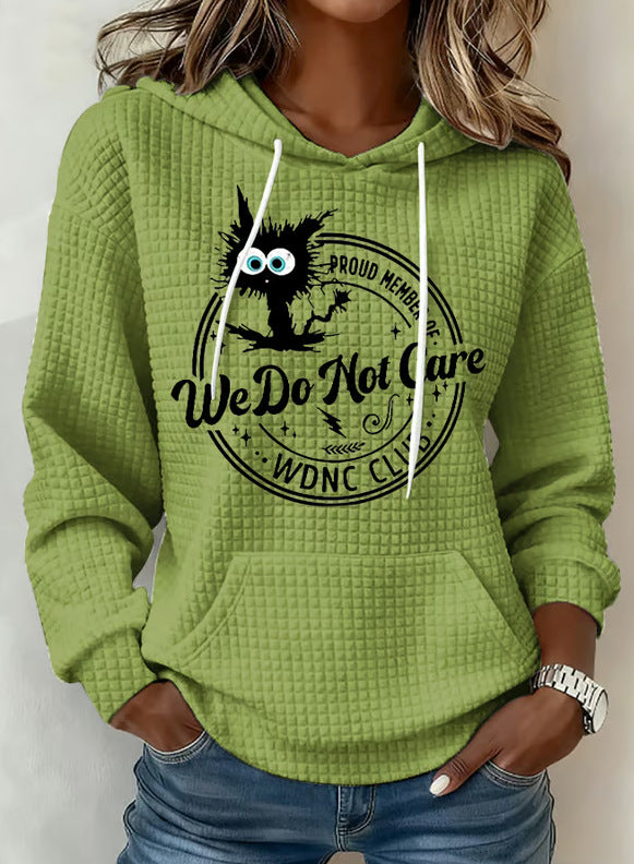 Womens Relaxed Minimalist Versatile Casual Hoodie