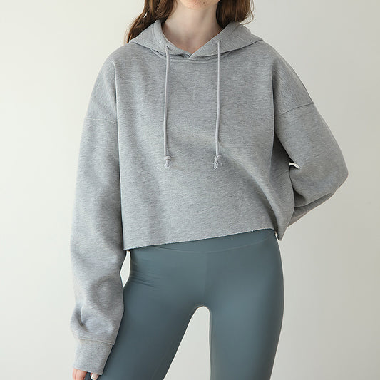 Womens Long Sleeve Fleece Lined Sports Hoodie