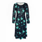 Womens Crew-Neck Casual Valentines Day Dress With A Heart And Digital Print
