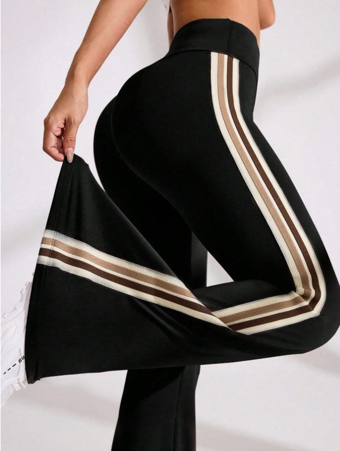 Moisture-wicking Flared Pants That Cinch The Waist And Make Your Legs Look Longer