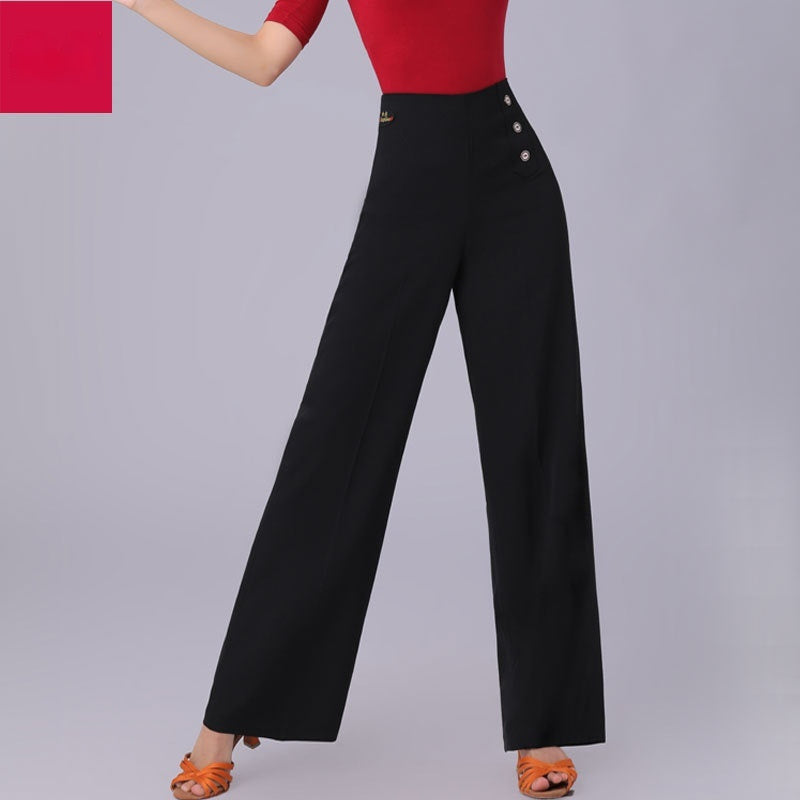 Latin Dance Practice Ballroom Dance Wide-leg Pants