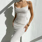 Private-label Celebrity-style Womens Slip Dress One-shoulder Sheath Dress