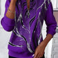 Womens Stylish Patchwork Striped Half-Zip Hoodie