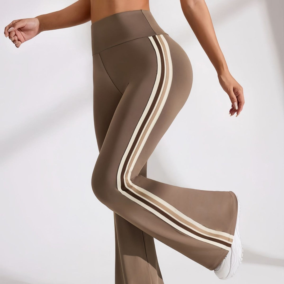 Moisture-wicking Flared Pants That Cinch The Waist And Make Your Legs Look Longer