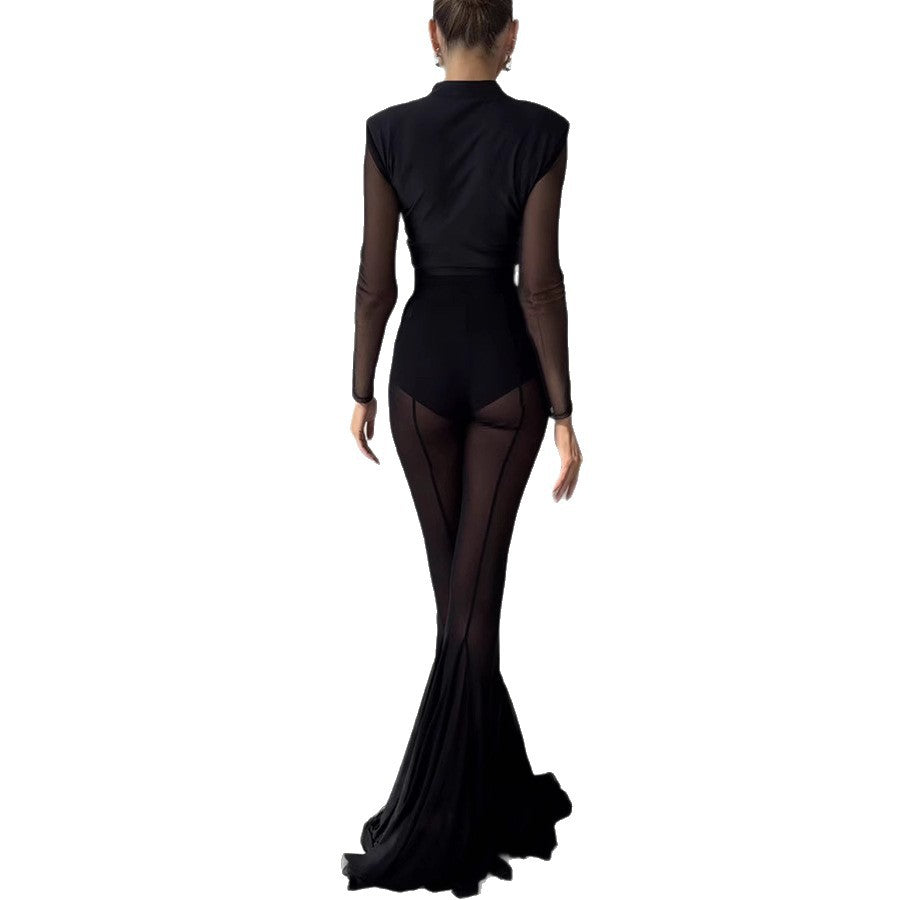 New Springsummer Stretchy Slim-fit Flared Pants From Europe And The US