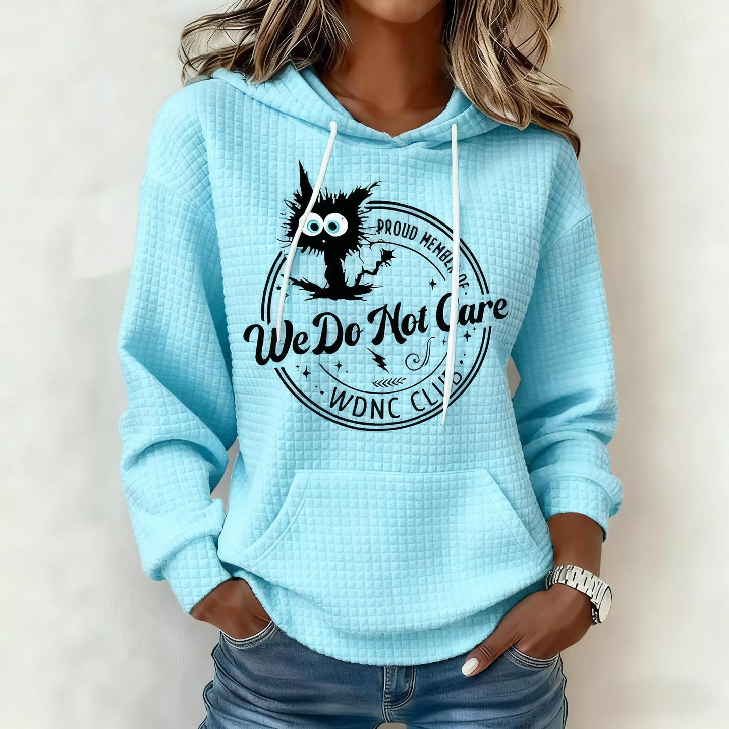 Womens Relaxed Minimalist Versatile Casual Hoodie