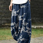 Womens Casual Loose-fitting Printed Pants
