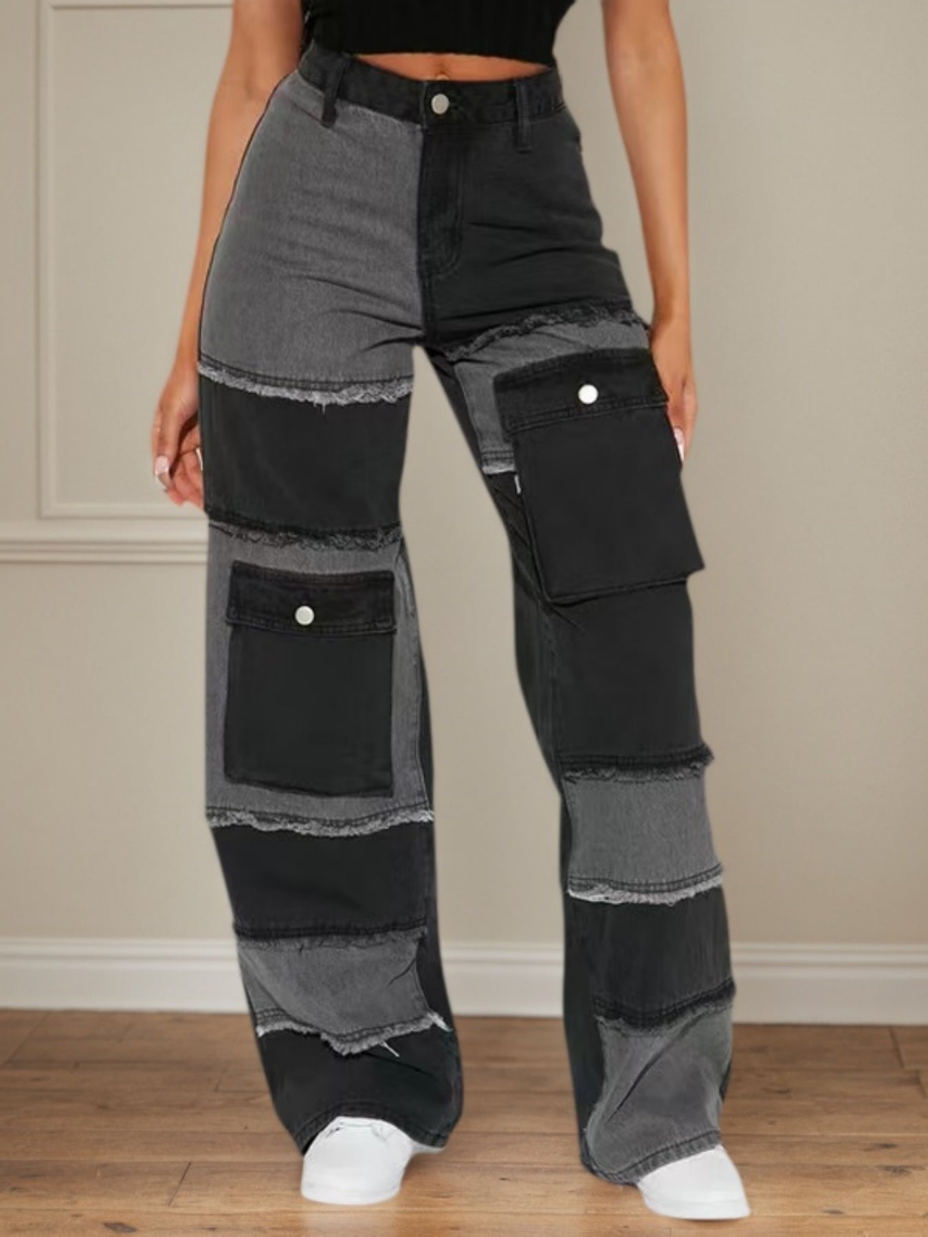 Large-size Women's Autumn New Style European And American High-quality Straight-cut High-waisted Wholesale Jeans For Women