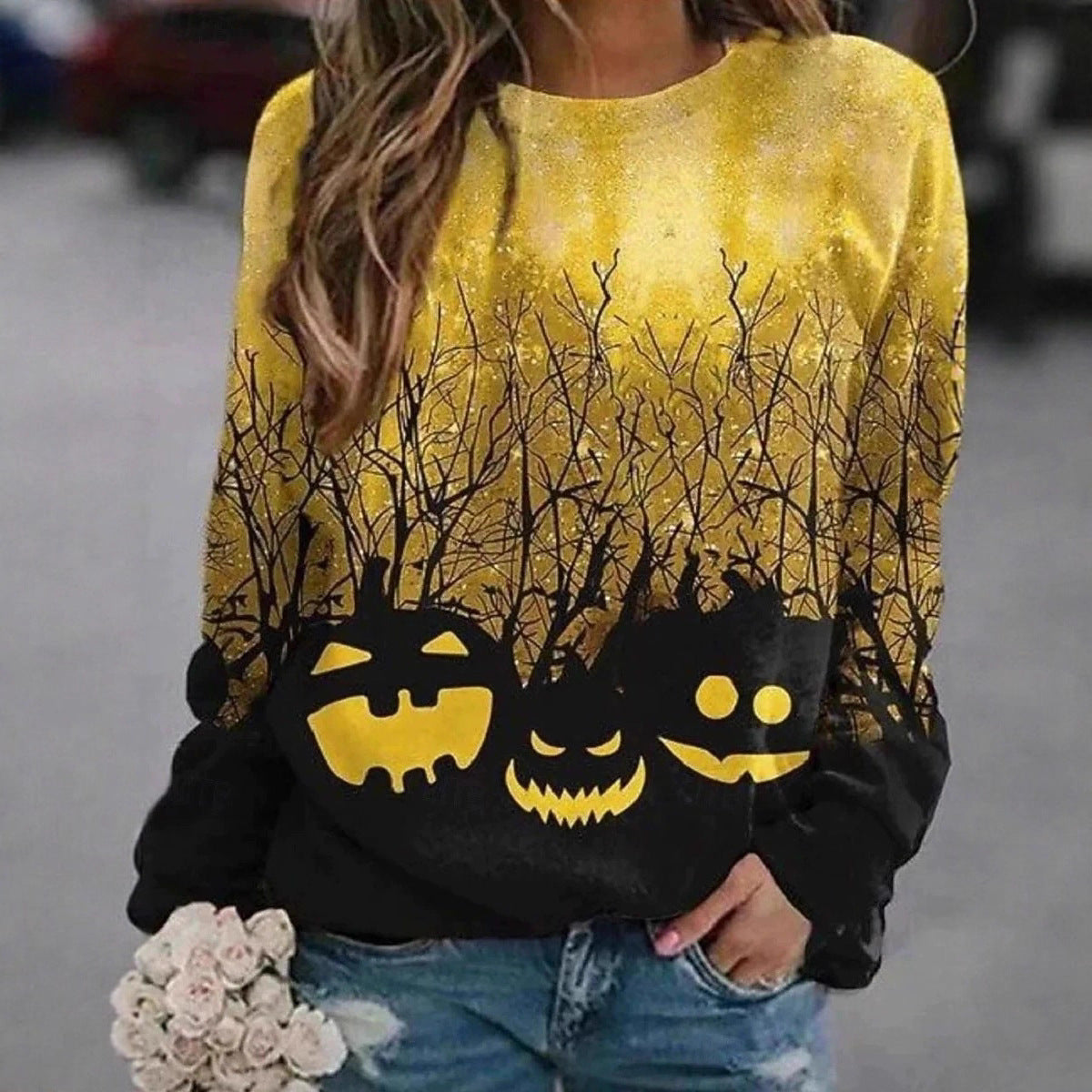 Casual Loose-fitting Hoodie With Drawstring Hood