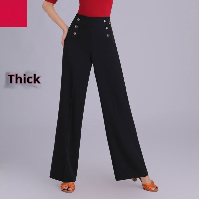 Latin Dance Practice Ballroom Dance Wide-leg Pants