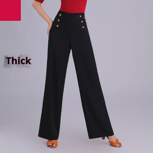 Latin Dance Practice Ballroom Dance Wide-leg Pants