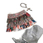 New Stylish Bohemian Party Skirt With A Retro Color-block Design