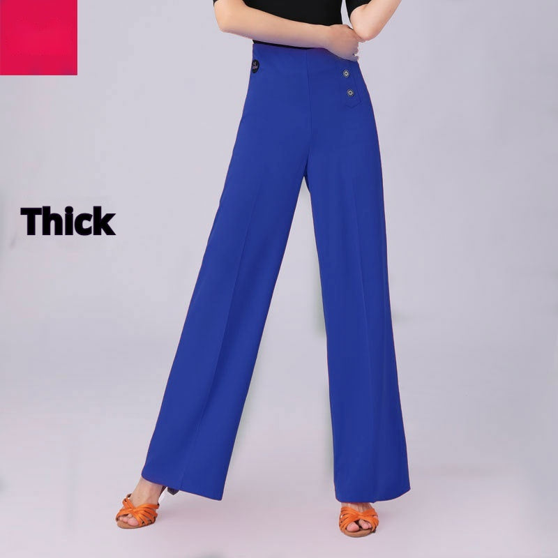 Latin Dance Practice Ballroom Dance Wide-leg Pants