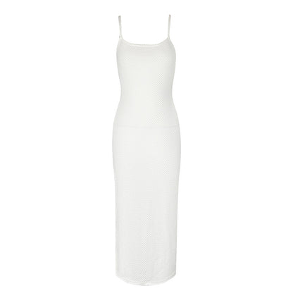 Private-label Celebrity-style Womens Slip Dress One-shoulder Sheath Dress
