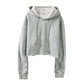 Womens Long Sleeve Fleece Lined Sports Hoodie