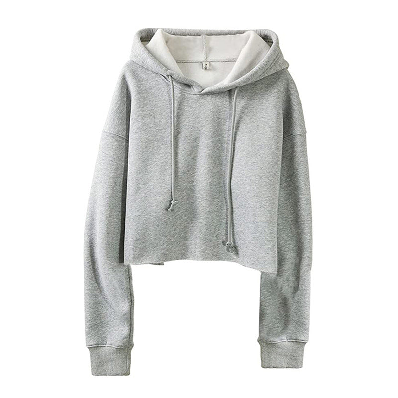 Womens Long Sleeve Fleece Lined Sports Hoodie