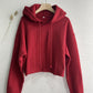 Womens Long Sleeve Fleece Lined Sports Hoodie